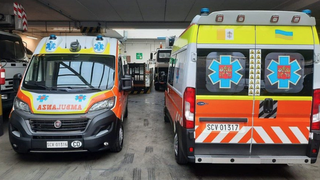 Ambulancias del Papa para Ucrania