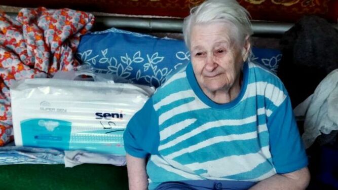 Ancianos en Ucrania
