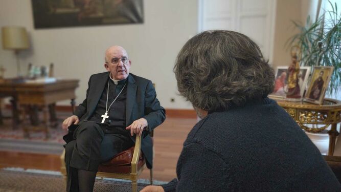 Carlos Osoro, durante la entrevista