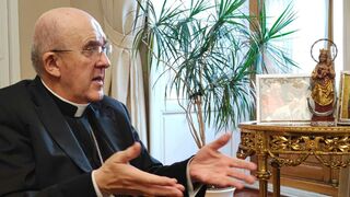 Carlos Osoro, durante la entrevista