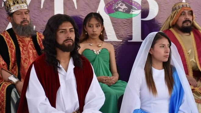 Todo listo para la representación de Semana Santa más antigua en México.