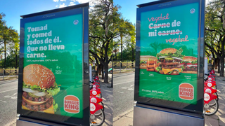 Marquesinas con la campaña de Burger King