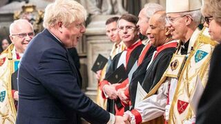 Justin Welby y Boris Johnson