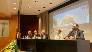 Aquilinos Bocos, durante su conferencia