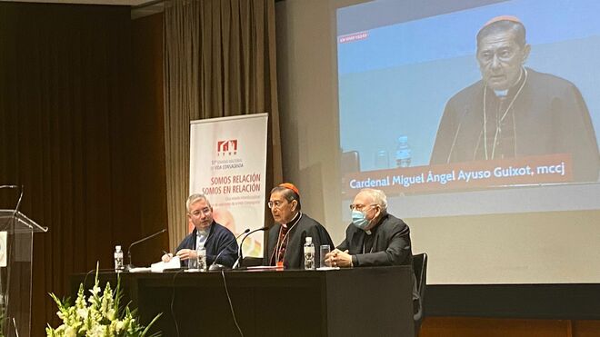 El cardenal Ayuso, durante su intervención