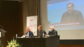 El cardenal Ayuso, durante su intervención