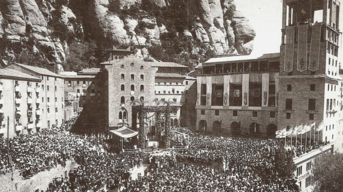 Entronización en Montserrat