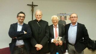 Amigo, con Bastante, Vidal y el padre Angel