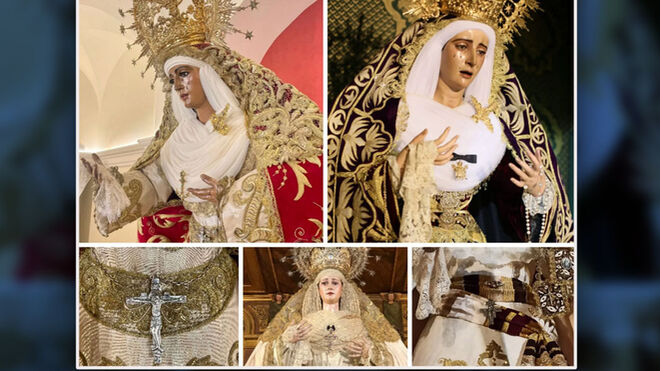 Vírgenes sevillanas lucen desde hoy la cruz pectoraldel cardenal Amigo