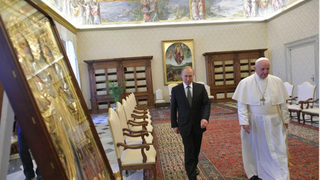 El papa Francisco y el presidente Putin