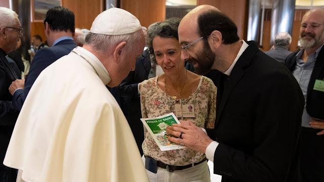 Dário Bossi con el Papa Francisco