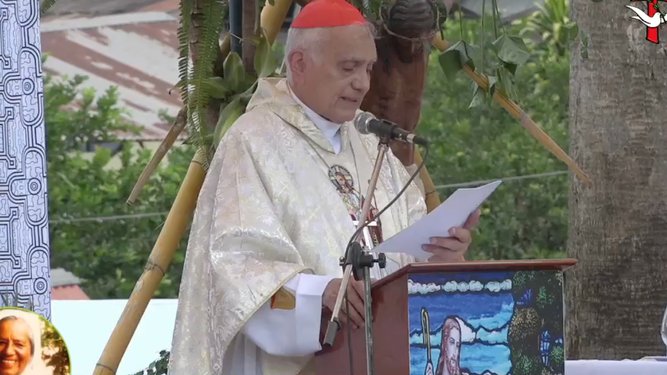Cardenal Porras, en la beatificación de Aguchita