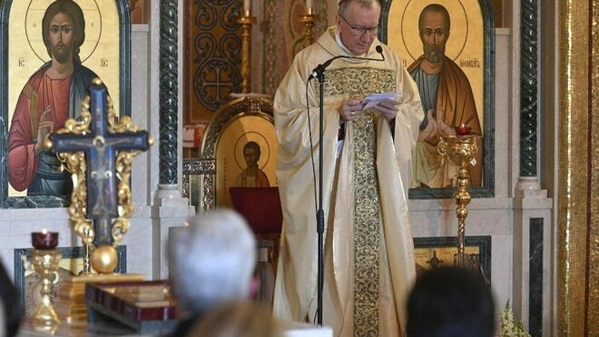 Parolin, en Santa Sofía de Roma