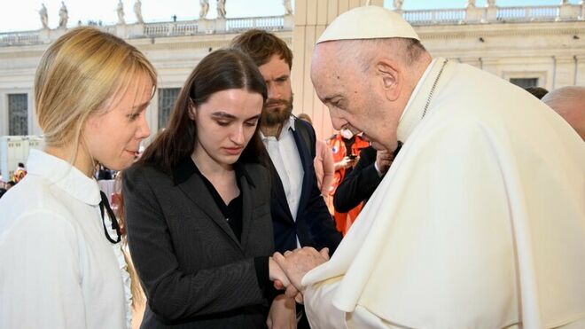 El Papa, tras la audiencia