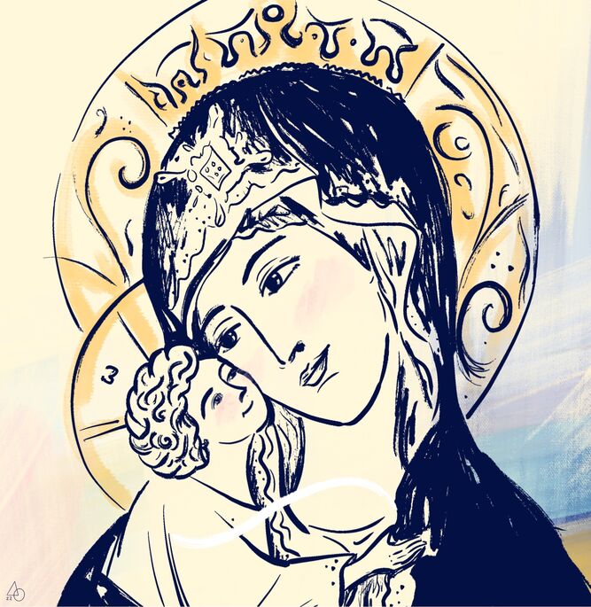 Virgen de la Ternura y Virgen de Kazán - Rusia y Ucrania