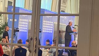 Omella, durante su intervención en el Nuevo Economía Forum