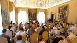 El papa, con los jóvenes de Viviers