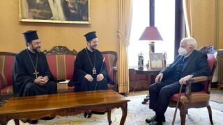 Cañizares y el arzobispo metropolitano ortodoxo