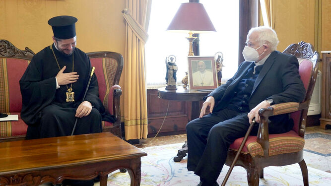 Cañizares y el arzobispo ortodoxo