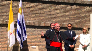 Inauguran un "rincón uruguayo" en los Jardines Vaticanos