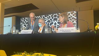 El presidente, la vicepresidenta y el secretario de CONFER, en su última asamblea general