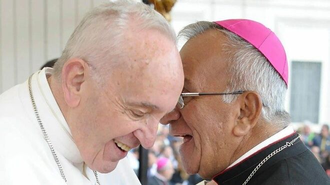 Jiménez Carvajal, con el Papa Francisco