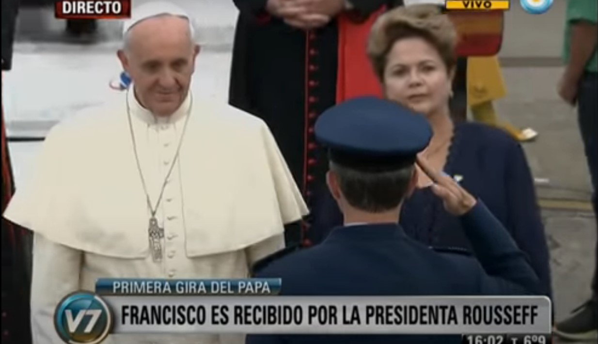 Papa Francisco y la presidenta Rousseff