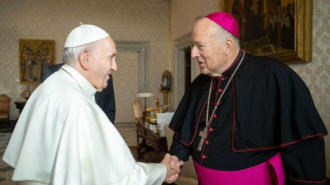 McElroy, con el Papa Francisco