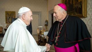 McElroy, con el Papa Francisco