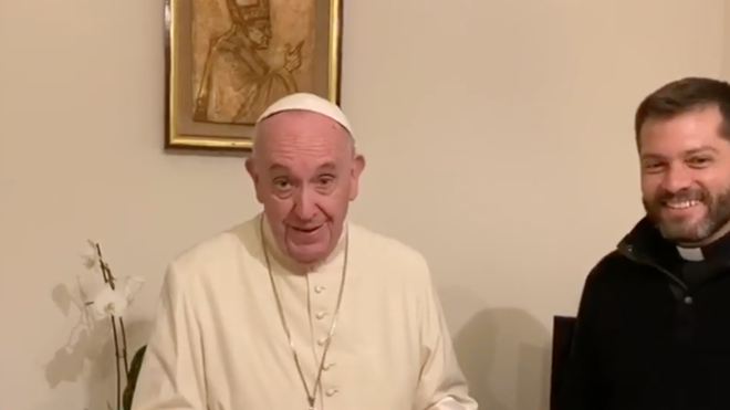 El Papa y el padre Patricio Lynch