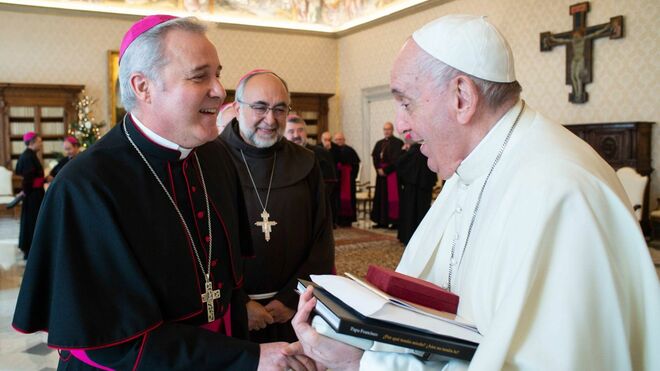 Mario Iceta, con el papa Francisco