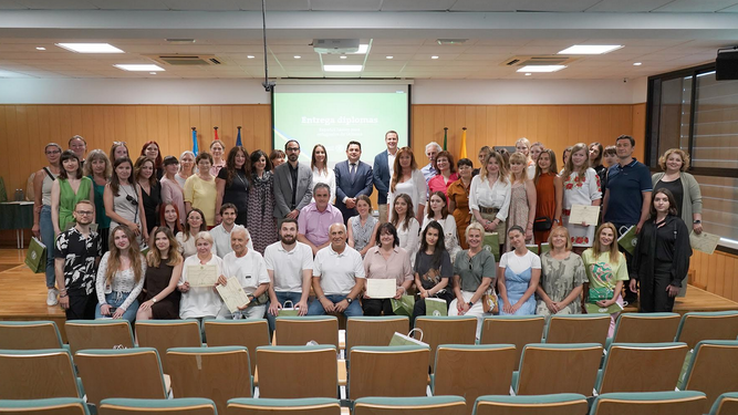 Foto de familia curso UCV de español para ucranianos
