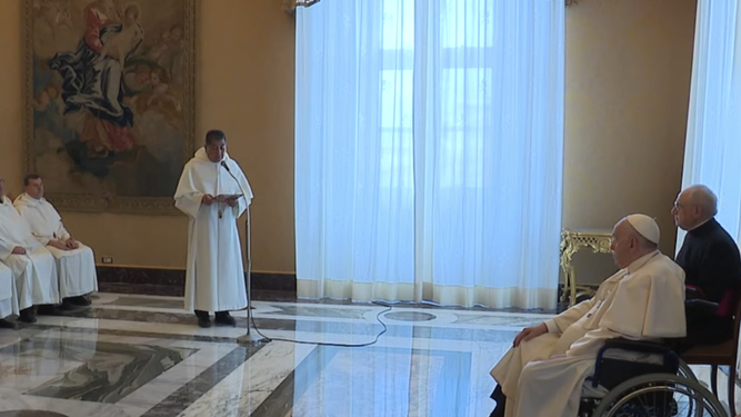 Fray Leoncio y el Papa
