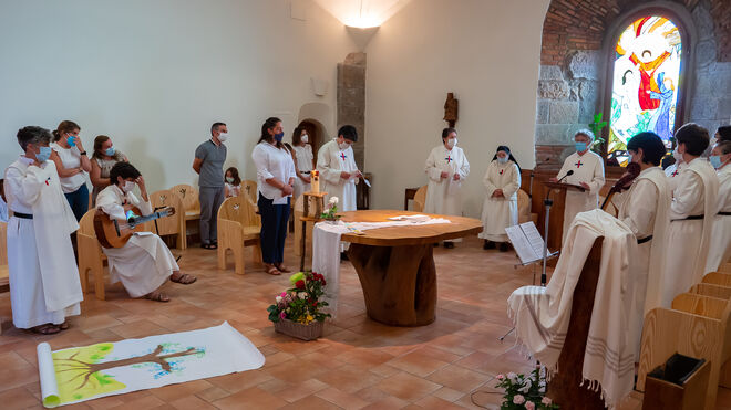 Votos de una novicia en el monasterio de las trinitarias de Suesa