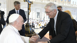 Guillermo Marcó, con el Papa