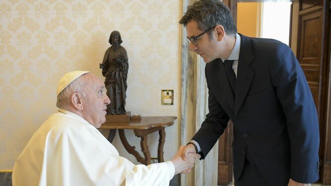Bolaños, con el Papa Francisco