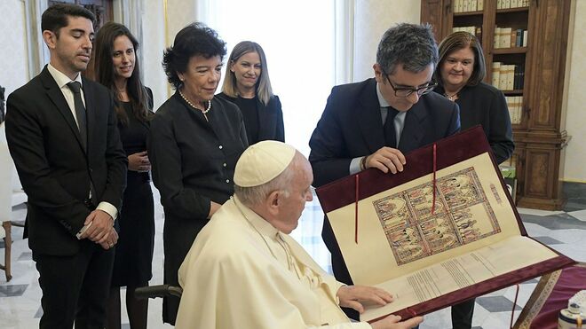 Bolaños, con el Papa Francisco