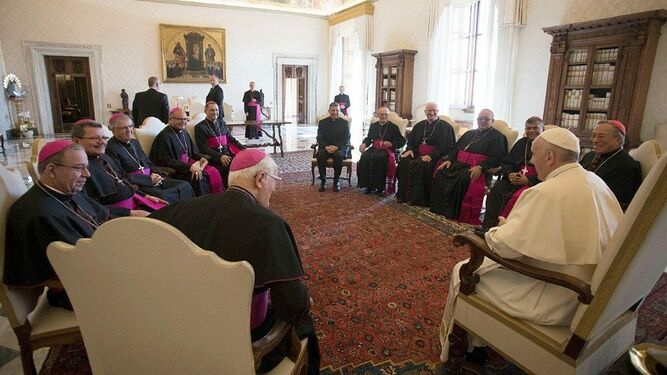 El Papa, con los obispos hondureños