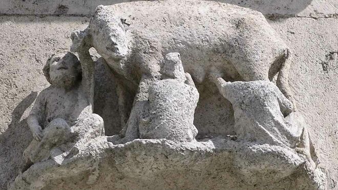 Una de las numerosas  esculturas 'judensau' que hay en Alemania/ Foto M. Chlistalla