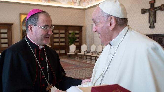 Santos Montoya con el papa Francisco