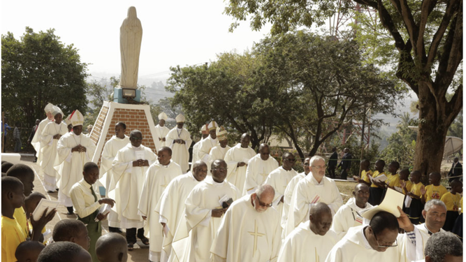 Procesión de los obispos africanos