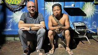 Con el señor Ive en Puerto Leguízamo