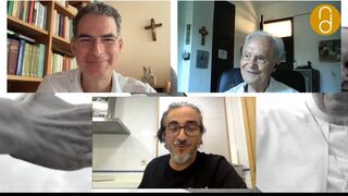 Rafael Luciani, José Ignacio González Faus y Jesús Bastante