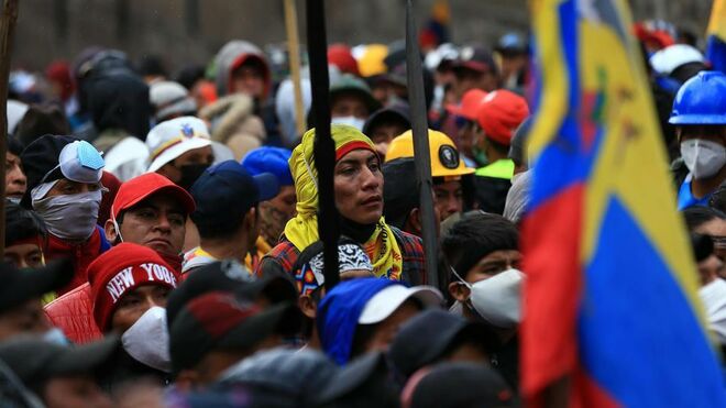 Manifestantes del Paro Nacional