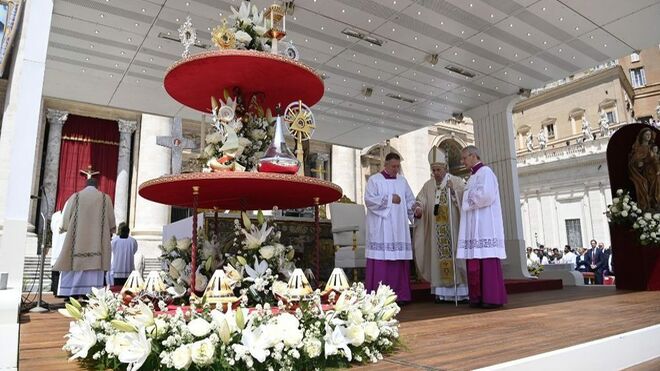 Papa Francisco, durante una celebración