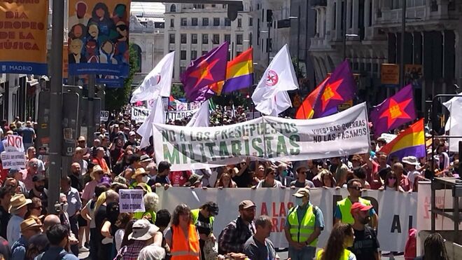 Manifestación en Madrid contra la cumbre de la OTAN