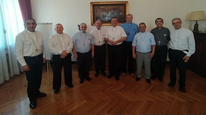 Cardenal Grech con obispos de la Amazonía