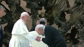 El Papa, con Kiko Argüello