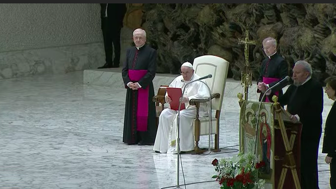 Kiko Argüello y el Papa Francisco