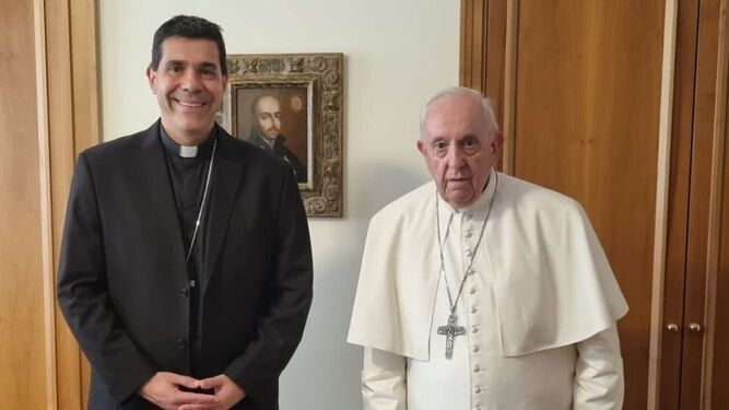 Francisco y monseñor Fabián Antúnez SJ